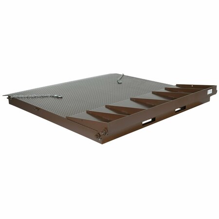 VESTIL Heavy Duty Steel Container Ramp, 72" SCR-72